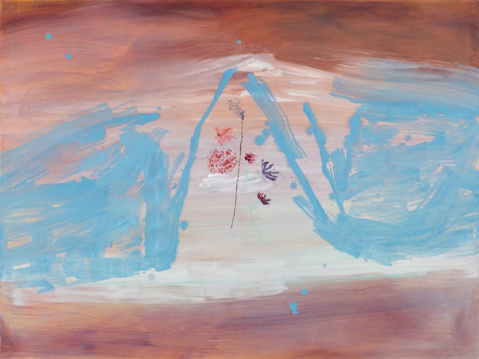 Sally Egbert Floating Sky, 2018 Acrylic on canvas 34 x 47 inches