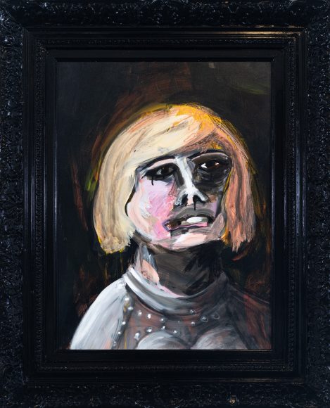 Deborah Buck Saint Joan, 2024 Acrylic on wood panel in the artist’s frame 34 x 28 in.