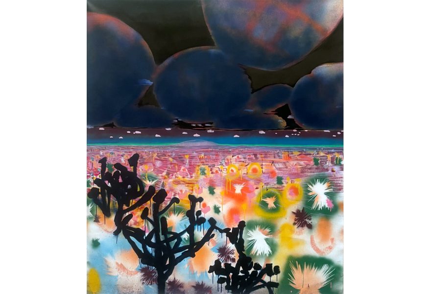 Sue McNally Night Cholla, 2024 Acrylic on canvas 61 x 70 inches JBGSM#24101804